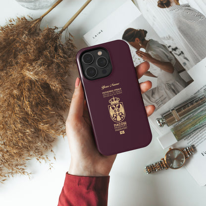 Serbia Passport Phone Case