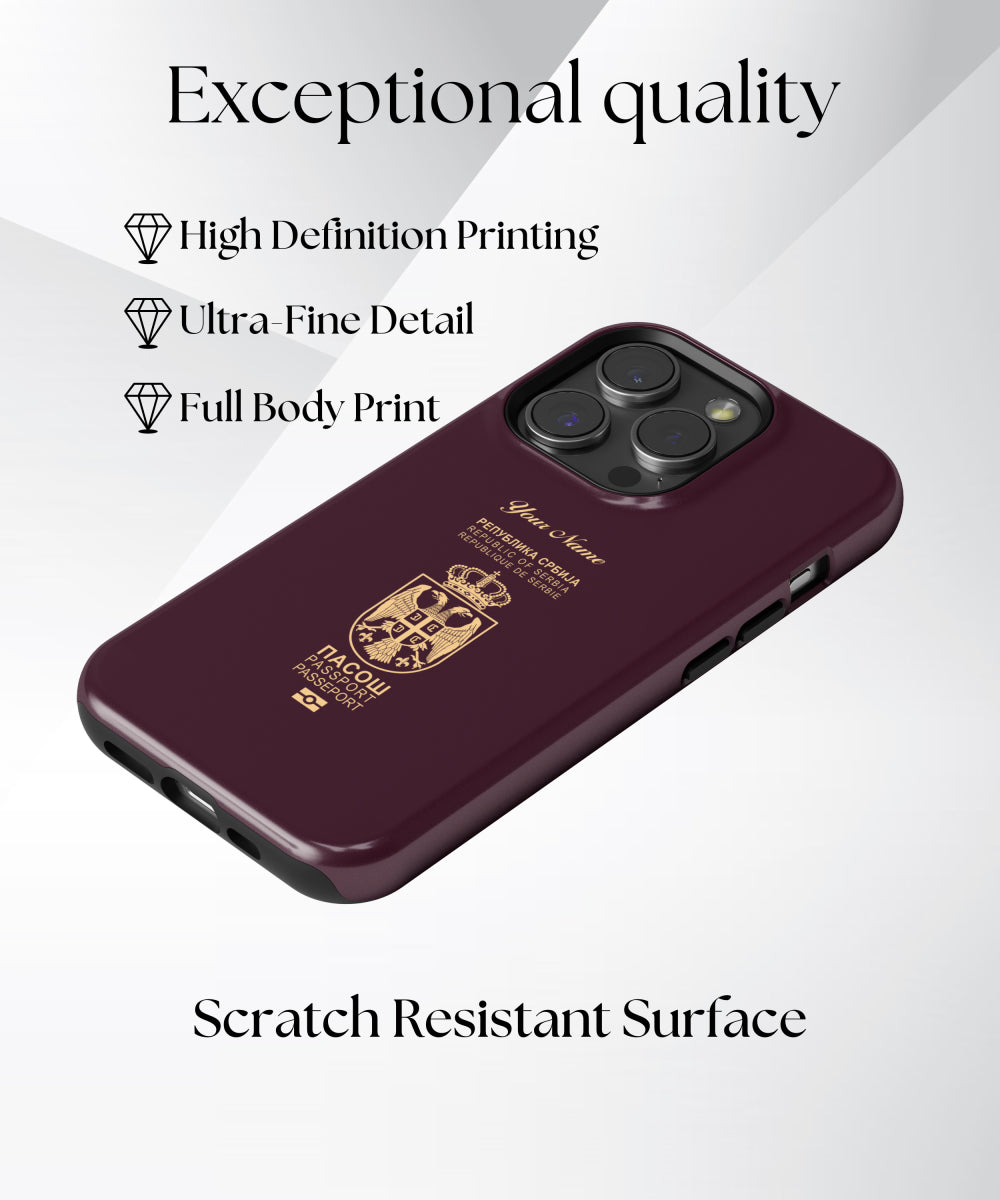 Serbia Passport Phone Case