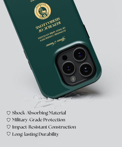 Sierra Leone Passport Phone Case