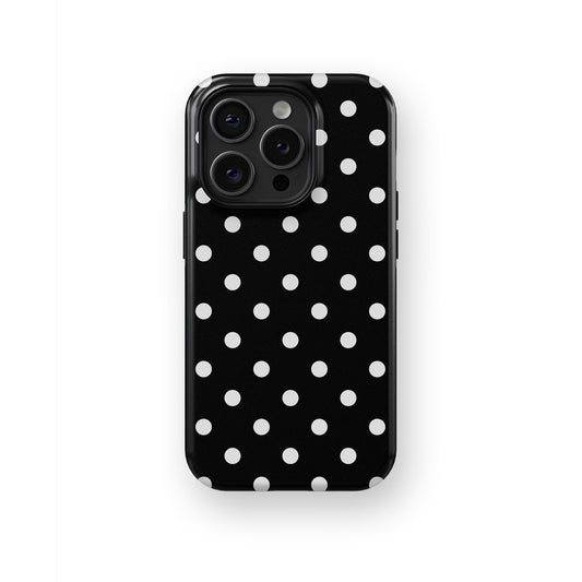 Silken Temptation: Satin White Floral - iPhone Case-Monochrome Seduction Case-Tousphone-Tough Case-iPhone 15 Pro Max-Tousphone