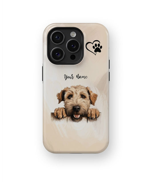 Weiche beschichtete Wheaten Terrier Hund Telefon Fall