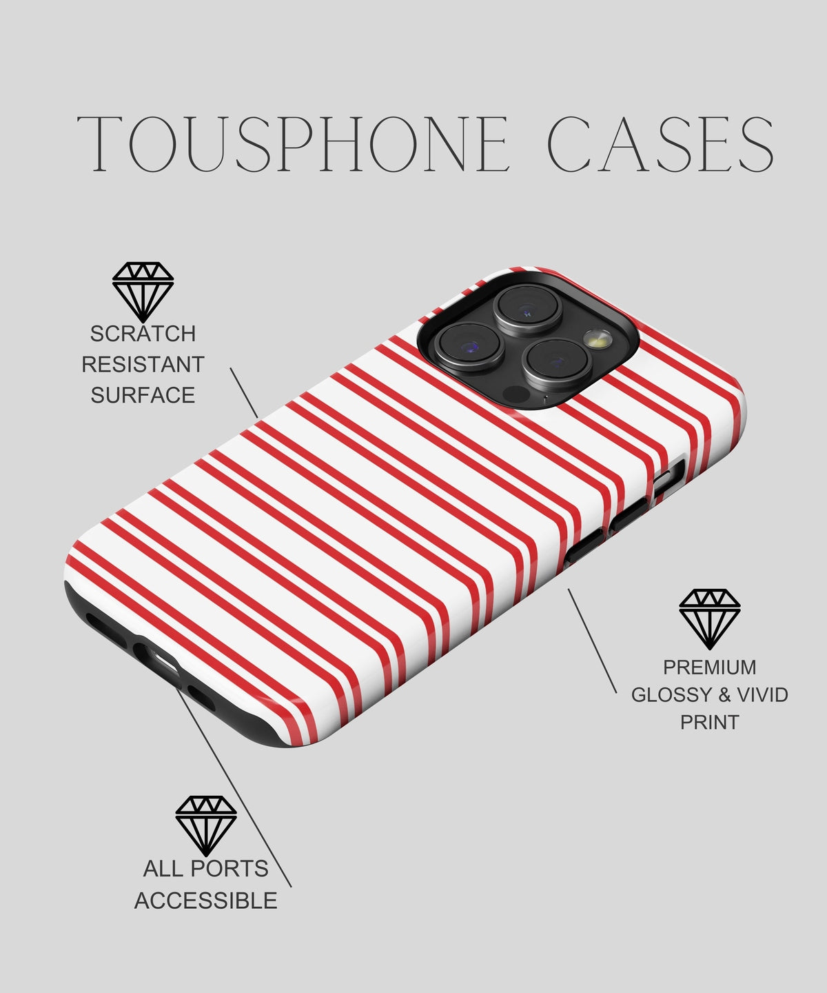 Sultry Allure - iPhone Case-Red Tempation Case-Tousphone-iPhone 15 Pro Max-Tousphone