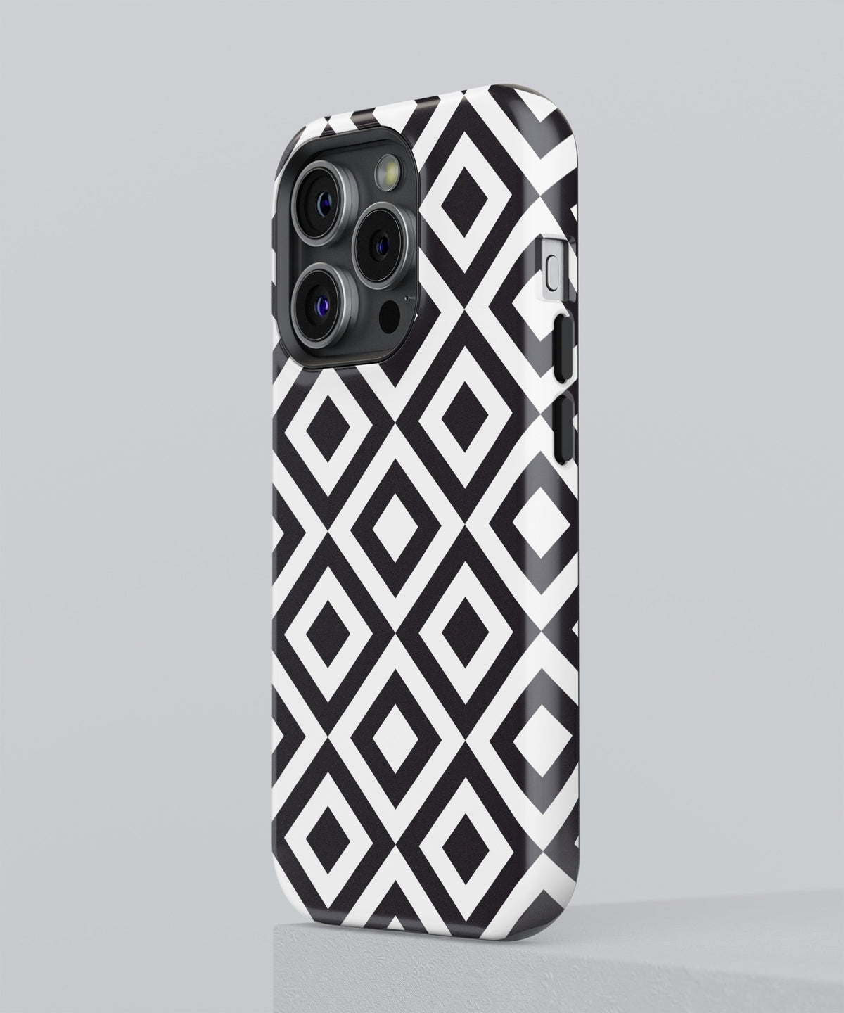 Sultry Shadows: Lace Patterned Black - iPhone Case-Monochrome Seduction Case-Tousphone-Tough Case-iPhone 15 Pro Max-Tousphone