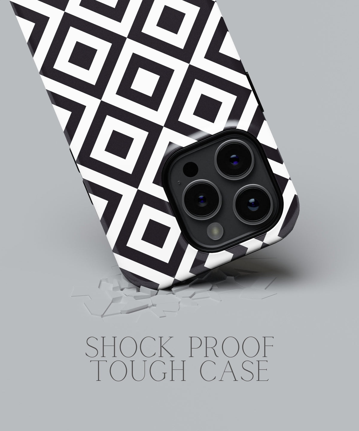 Sultry Shadows: Lace Patterned Black - iPhone Case-Monochrome Seduction Case-Tousphone-Tough Case-iPhone 15 Pro Max-Tousphone