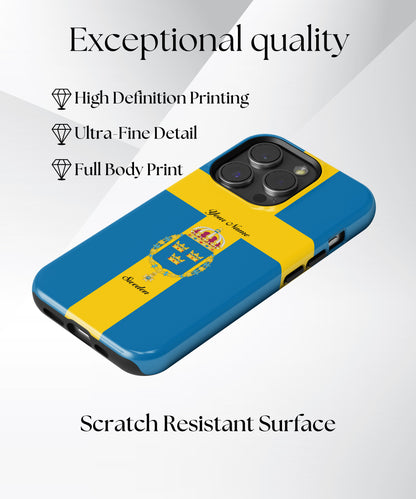 Sweden National Emblem Phone Case