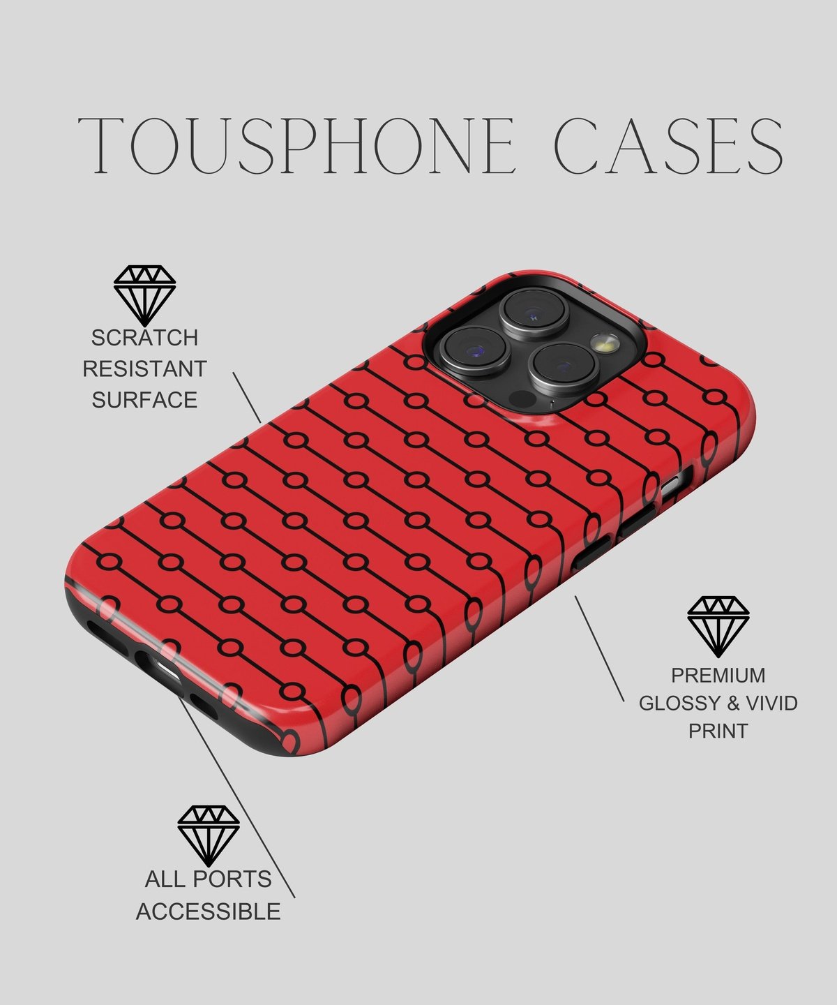 Symphony of Desire - iPhone Case-Red Tempation Case-Tousphone-iPhone 15 Pro Max-Tousphone