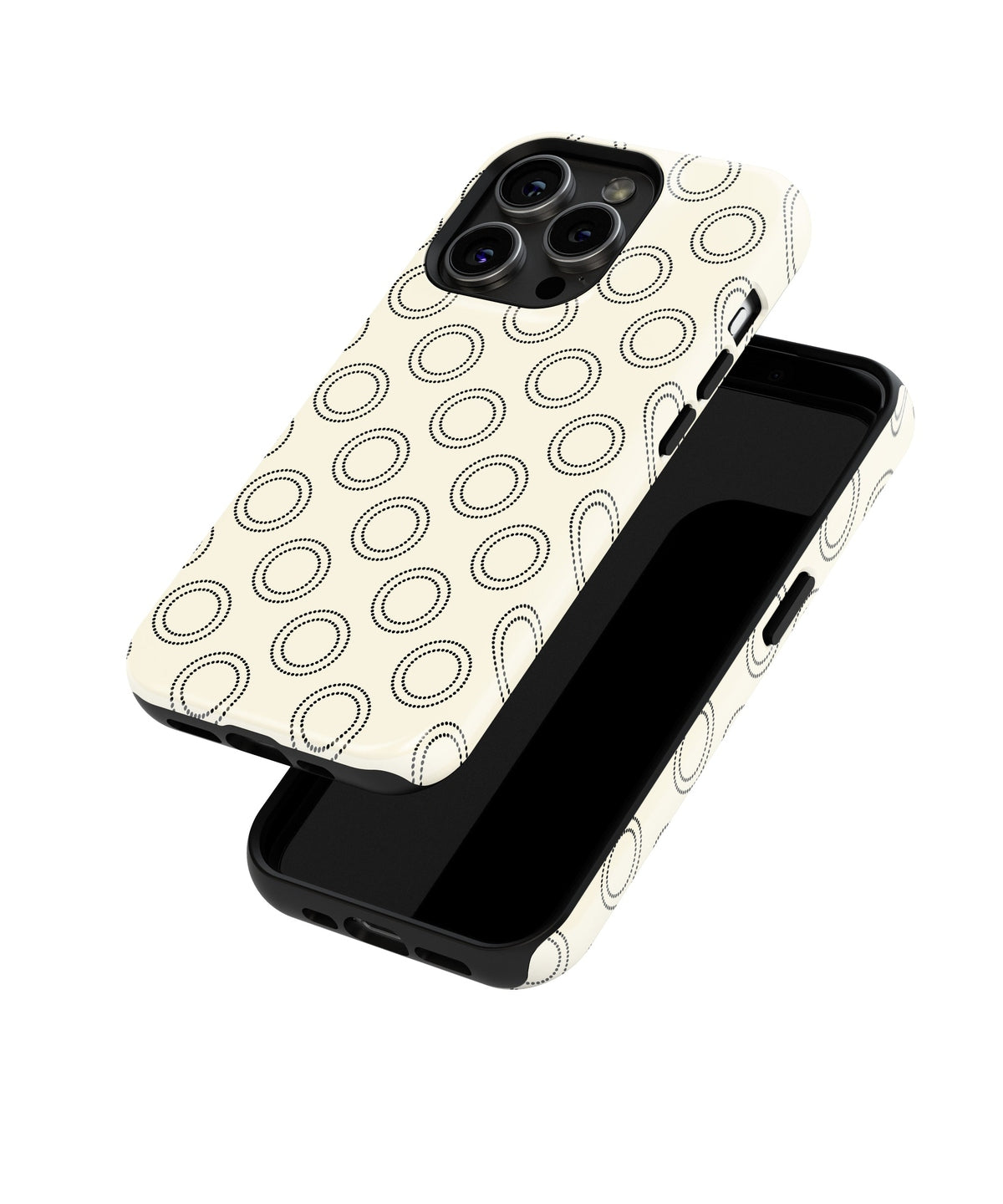 Tempting Noir: Intriguing Black Lace - iPhone Case-Monochrome Seduction Case-Tousphone-Tough Case-iPhone 15 Pro Max-Tousphone