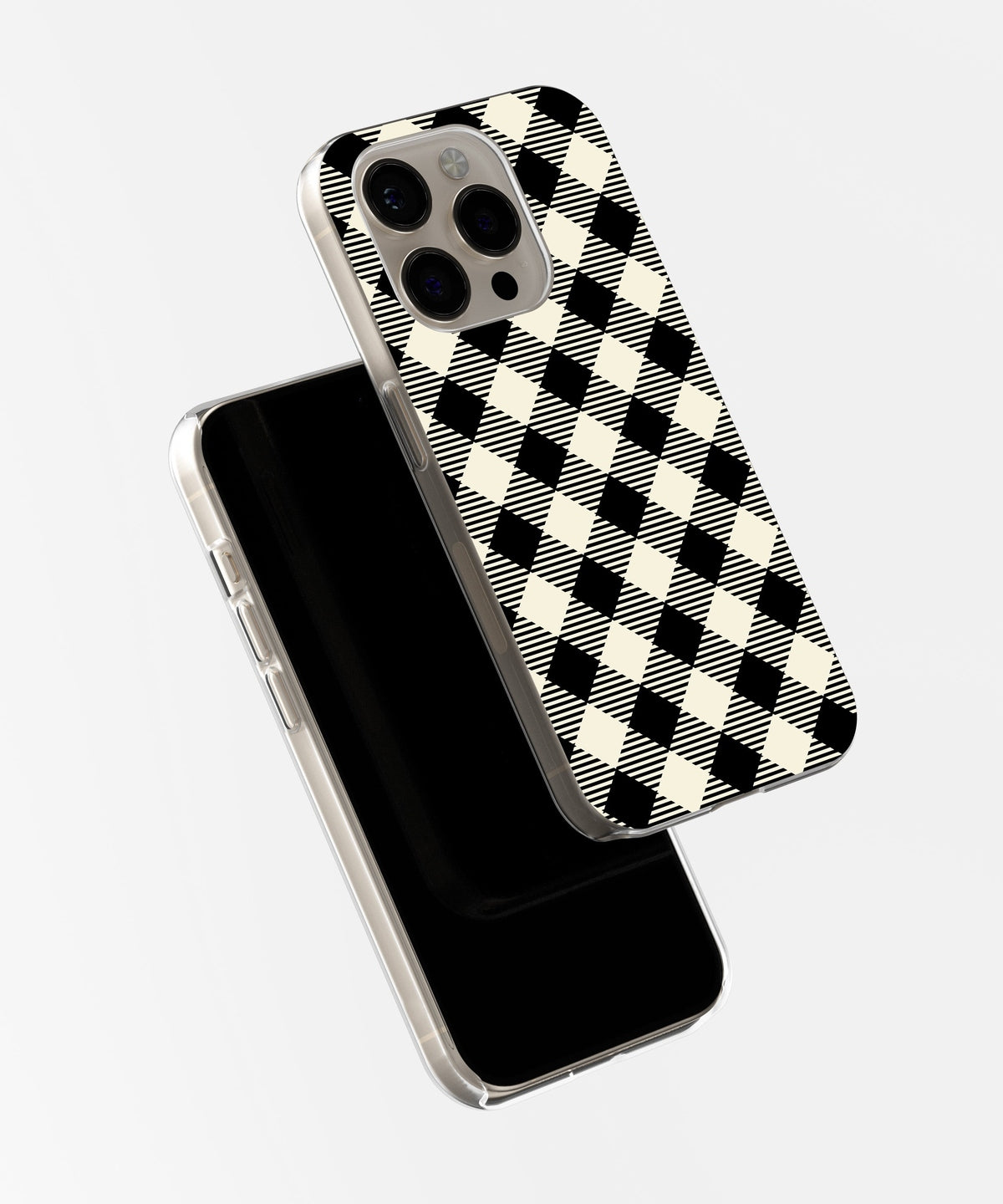 Tempting Obsidian: Obsidian Black Embossed - iPhone Case-Monochrome Seduction Case-Tousphone-Tough Case-iPhone 15 Pro Max-Tousphone