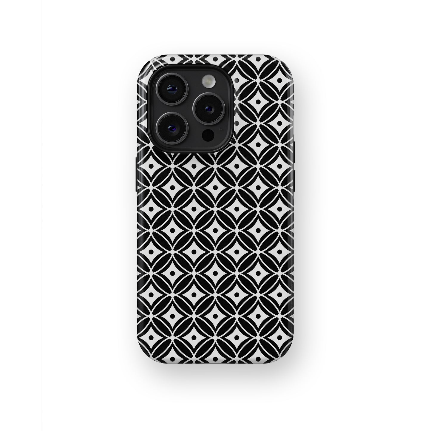 Tempting Shadows: Intriguing Black Lace - iPhone Case-Monochrome Seduction Case-Tousphone-Tough Case-iPhone 15 Pro Max-Tousphone