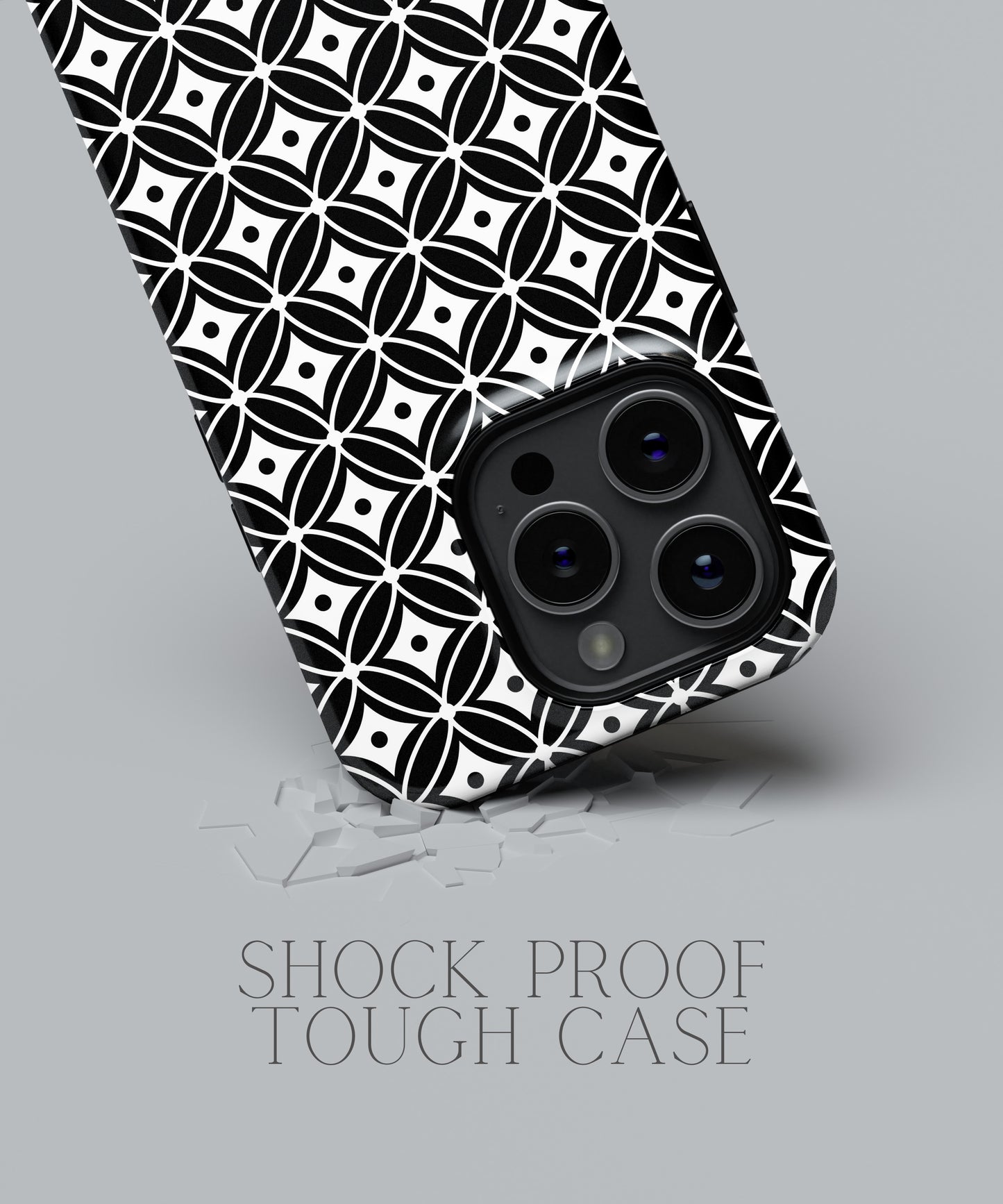 Tempting Shadows: Intriguing Black Lace - iPhone Case-Monochrome Seduction Case-Tousphone-Tough Case-iPhone 15 Pro Max-Tousphone