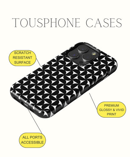 Whispering Twilight: Traversing Monochrome Realms - iPhone Case-Monochrome Seduction Case-Tousphone-Tough Case-iPhone 15 Pro Max-Tousphone