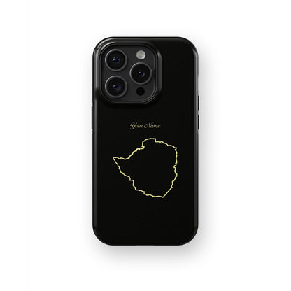 Zimbabwe Country Map - iPhone Case-Country Map Case-Tousphone-Tough Case-iPhone 15 Pro Max-Tousphone