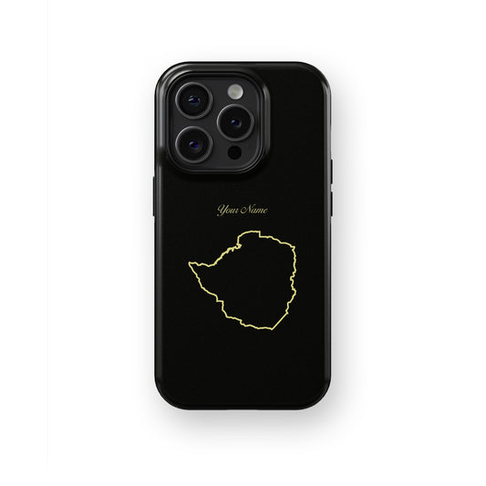 Zimbabwe Country Map - iPhone Case-Country Map Case-Tousphone-Tough Case-iPhone 15 Pro Max-Tousphone