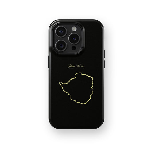 Zimbabwe Country Map - iPhone Case-Country Map Case-Tousphone-Tough Case-iPhone 15 Pro Max-Tousphone