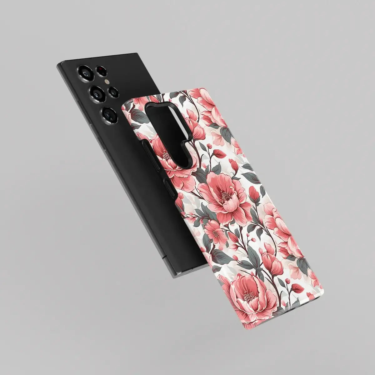 Aflame in Red Beauty of Scarlet Florals - Samsung Case-Tousphone