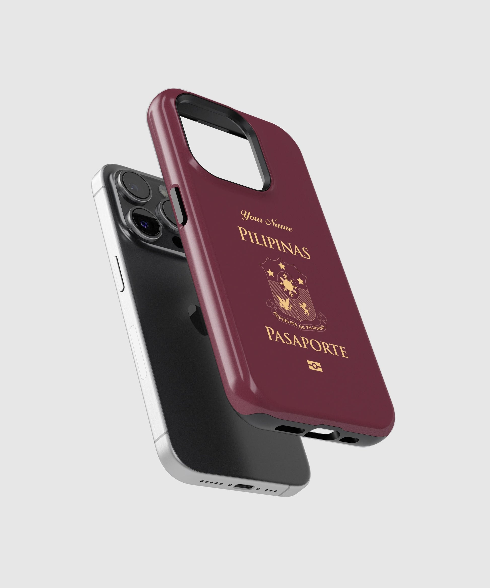 Philippine Passport - iPhone 15/14/13/12/X/Pro/Max/Plus, Tough Case, Travel Phone Cover, Personalized Phone Case, Designer Phone Case - tousphone