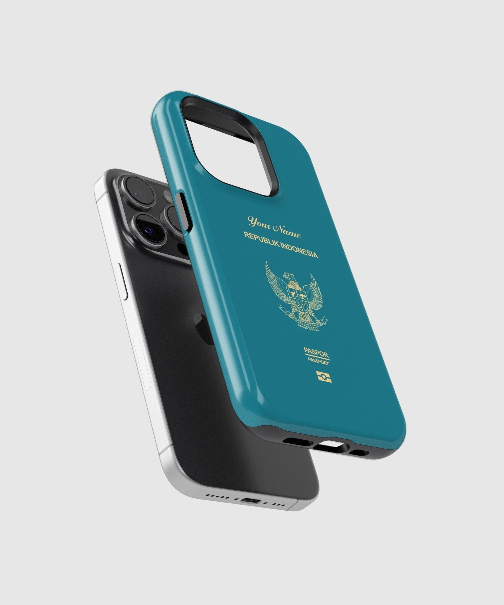 Indonesia Passport - iPhone 15/14/13/12/X/Pro/Max/Plus, Tough Case, Travel Phone Cover, Personalized Phone Case , Designer Phone Case - tousphone