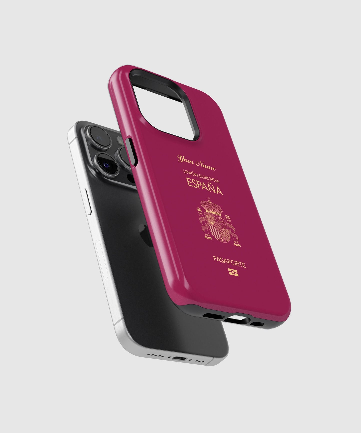 Spain Passport - iPhone 15/14/13/12/X/Pro/Max/Plus, Tough Case, Travel Phone Cover, Personalized Phone Case , Designer Phone Case - tousphone