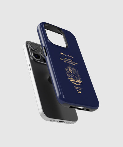 Venezuela Passport - iPhone 15/14/13/12/X/Pro/Max/Plus, Tough Case, Travel Phone Cover, Personalized Phone Case, Designer Phone Case - tousphone