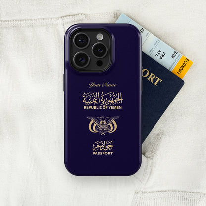 Yemen Passport - iPhone Tough Phone Case - tousphone