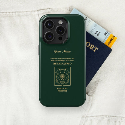 Burkina Faso Passport - iPhone Tough Phone Case - tousphone