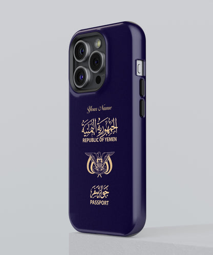 Yemen Passport - iPhone Tough Phone Case - tousphone