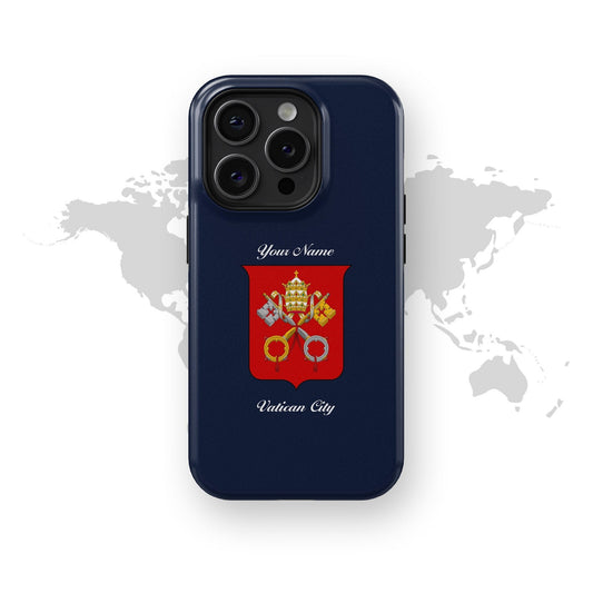 Vatican City National Emblem - iPhone Tough Phone Case, 15/14/13/12/X/Pro/Max/Plus, Designer case, Passport case - tousphone