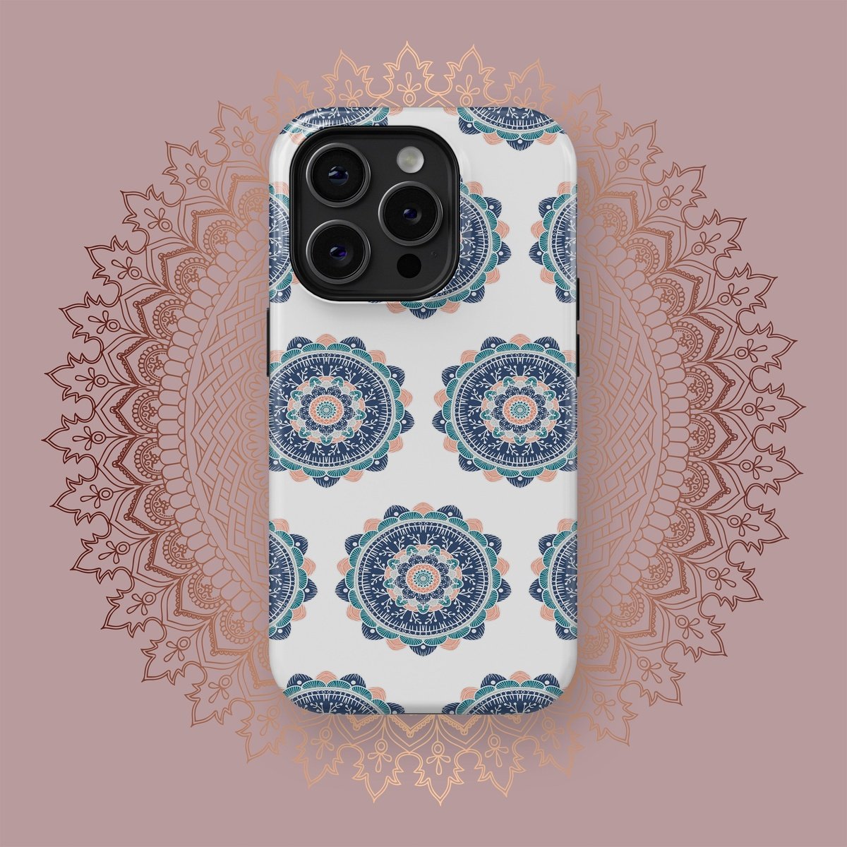 Sacred Yantra Whirls - iPhone Case