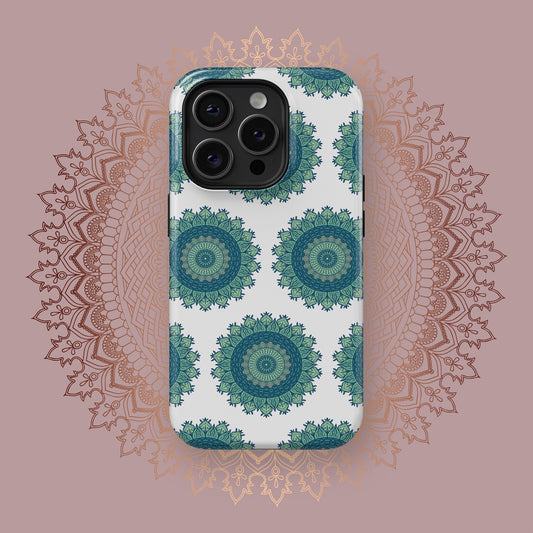 Serene Mandalic Melodies - iPhone Case