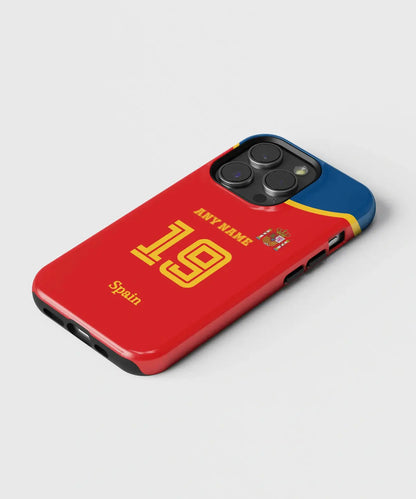 Spain Color Football Fan - iPhone Case