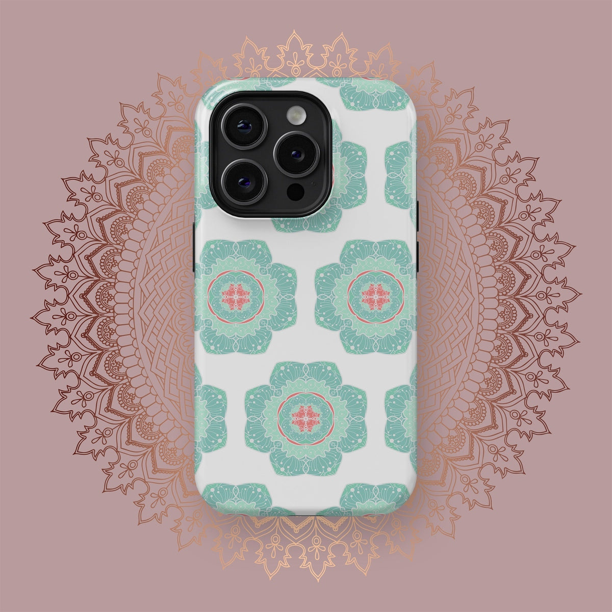 Spiraling Mandala Rhythms - iPhone Case