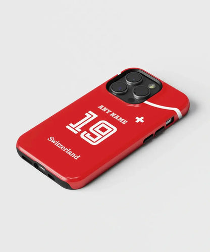 Switzerland Color Football Fan - iPhone Case