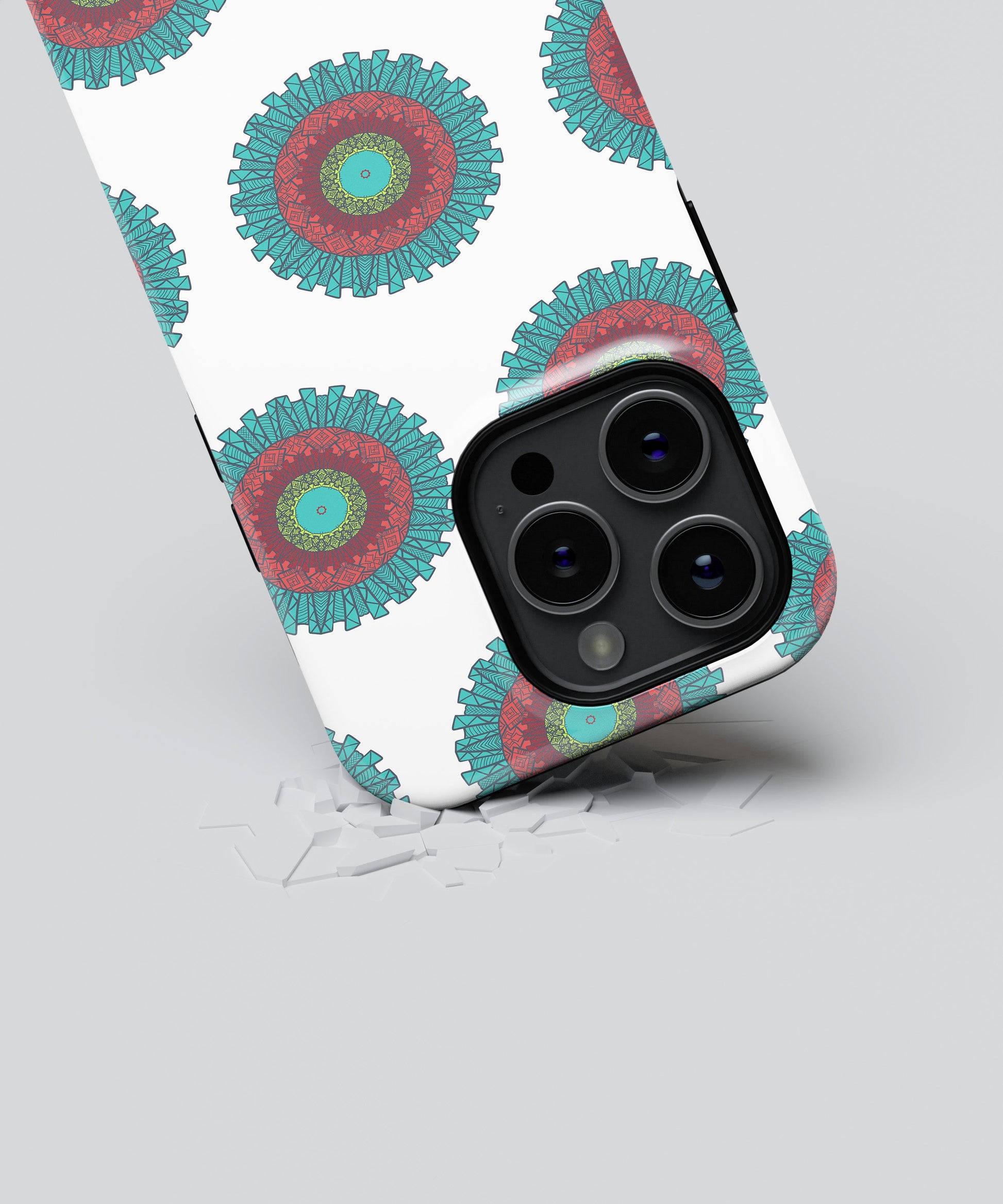 Tranquil Mandalic Echoes - iPhone Case