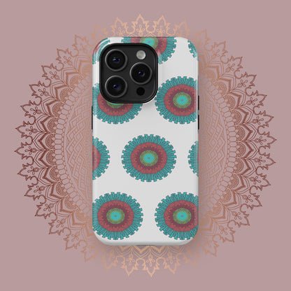 Tranquil Mandalic Echoes - iPhone Case