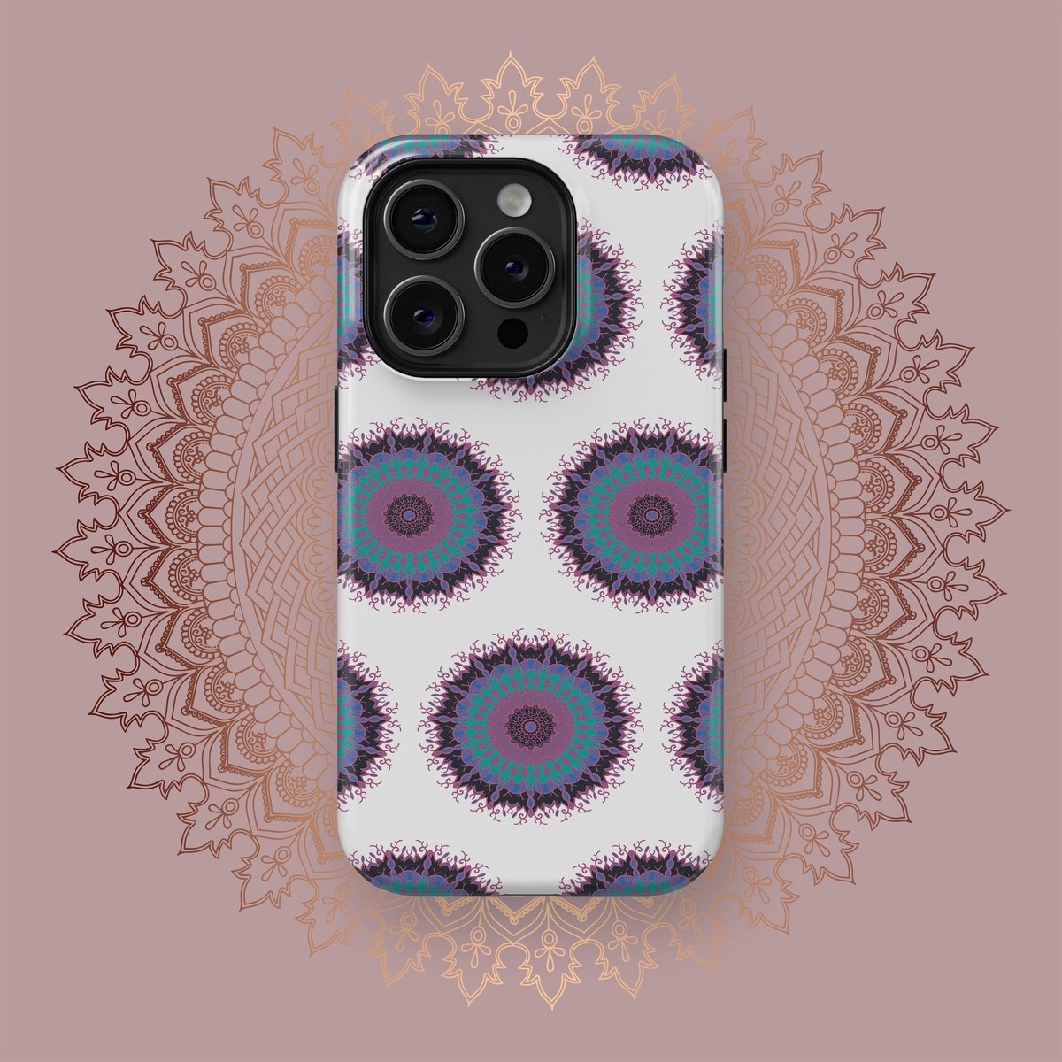 Tranquil Mandalic Vortex - iPhone Case