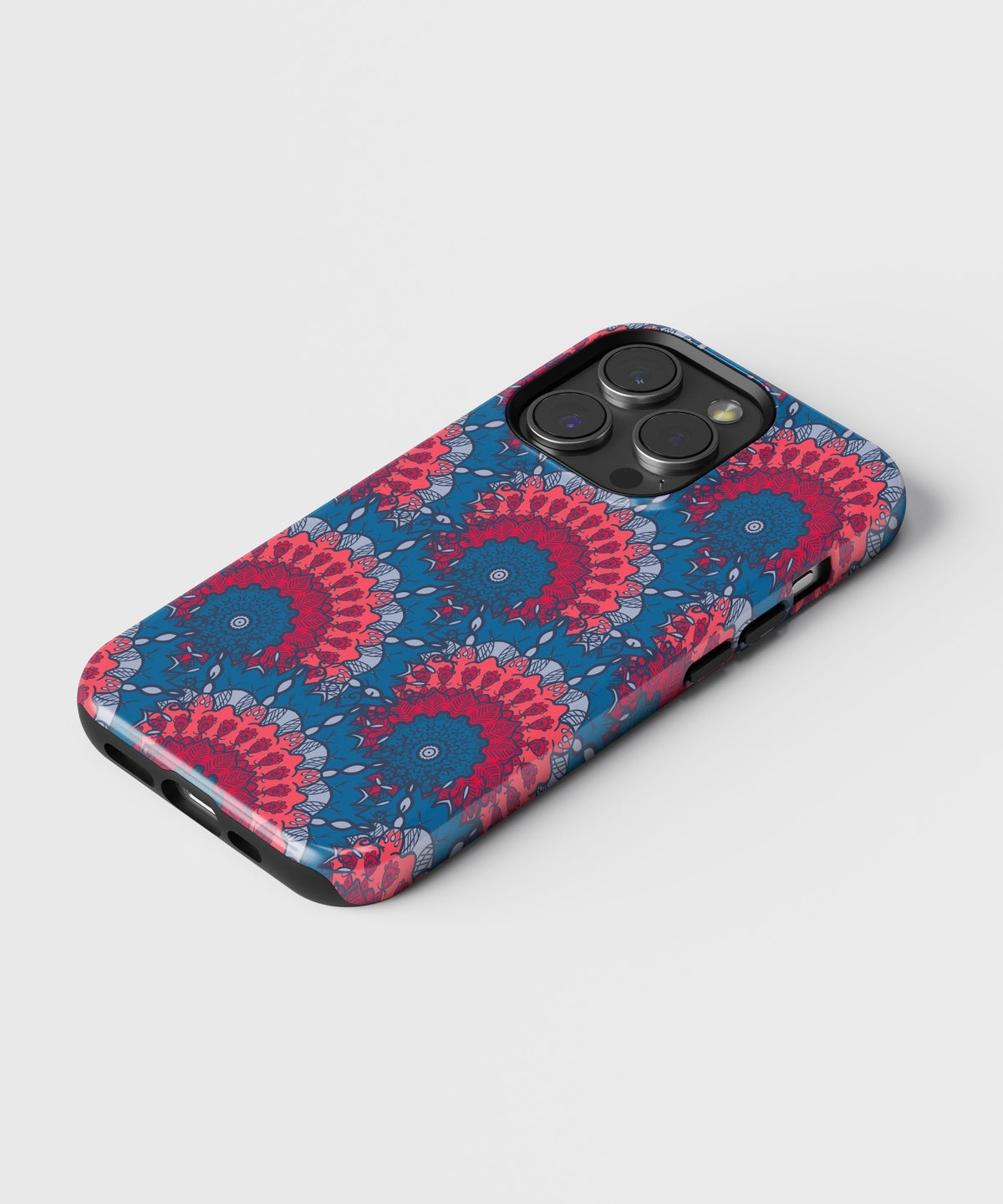 Tranquil Yantra Patterns - iPhone Case