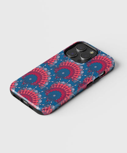 Tranquil Yantra Patterns - iPhone Case