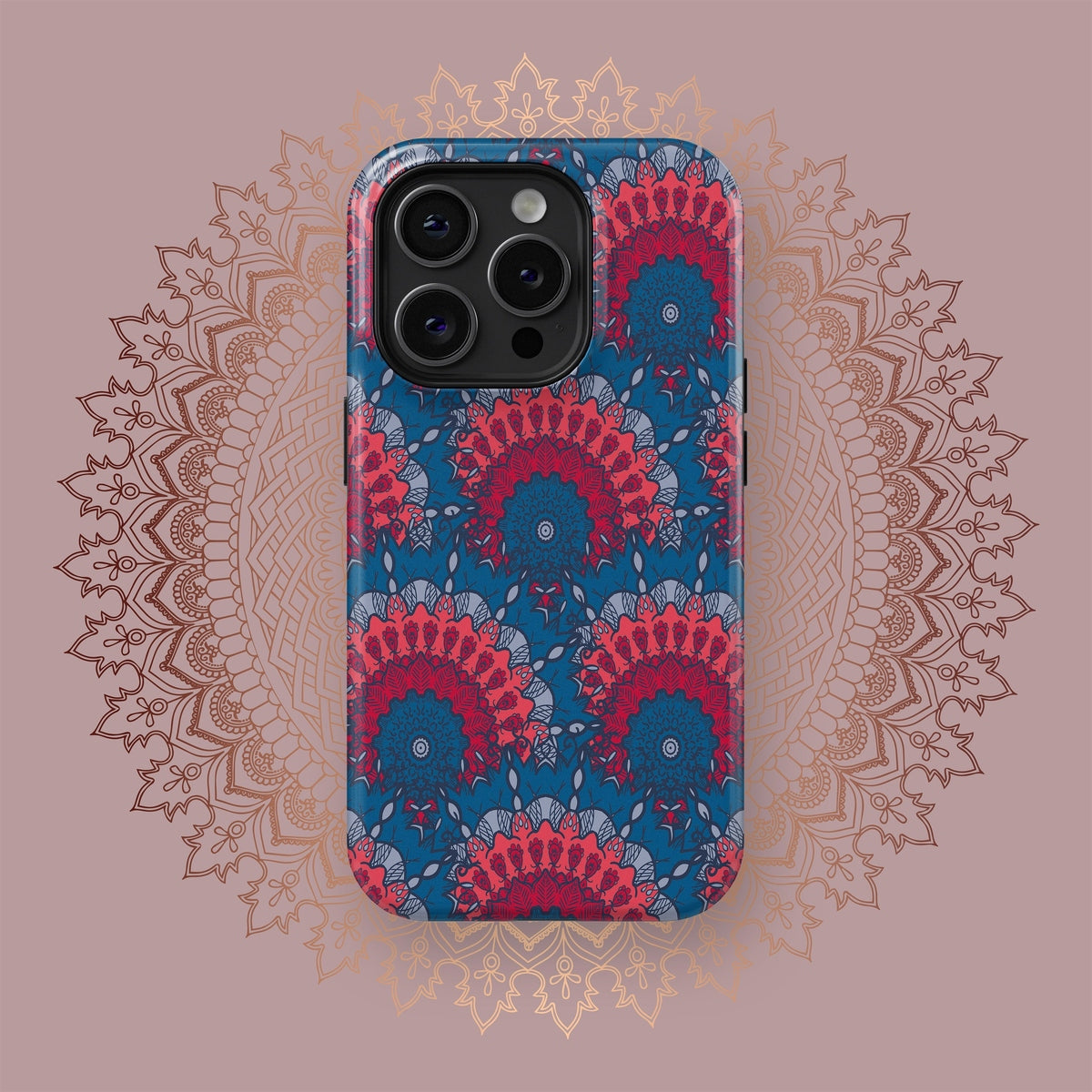 Tranquil Yantra Patterns - iPhone Case