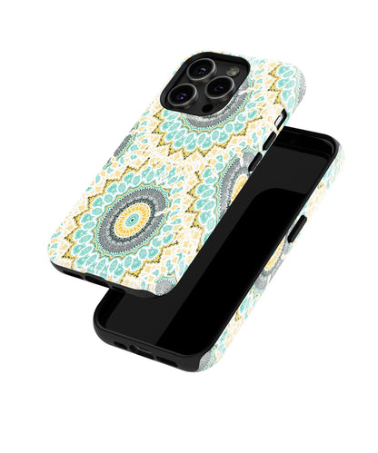 Tranquil Yantra Whirls - iPhone Case