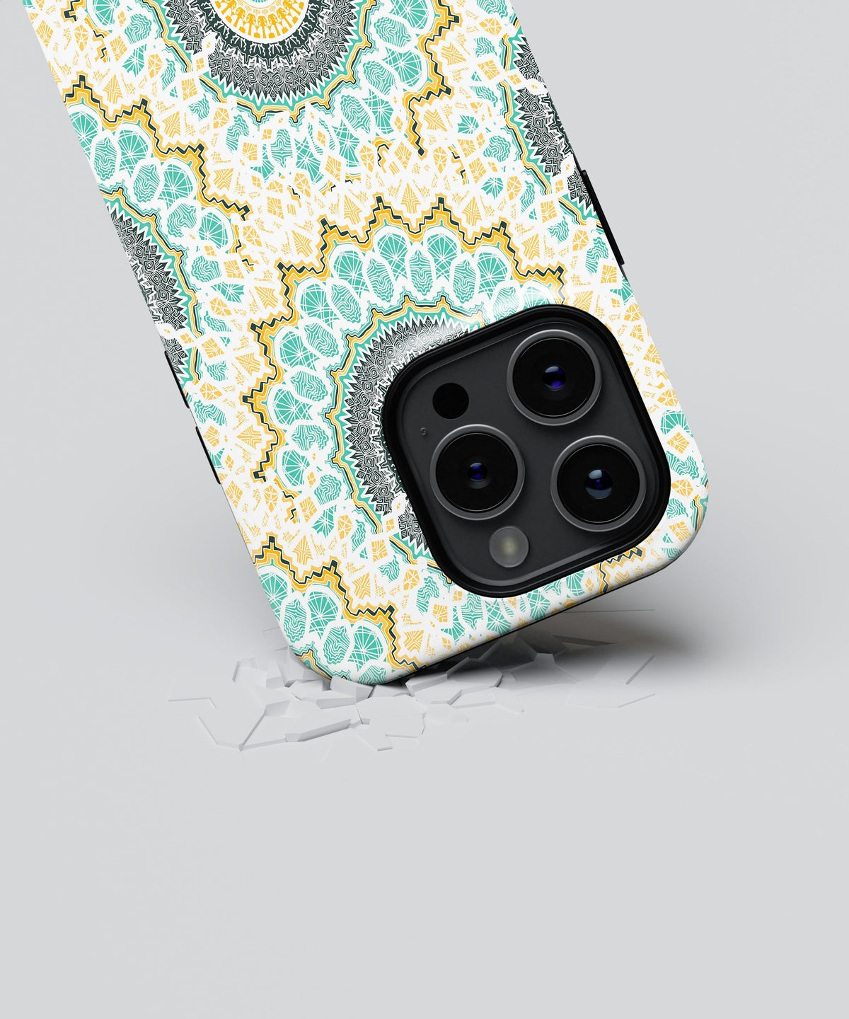 Tranquil Yantra Whirls - iPhone Case