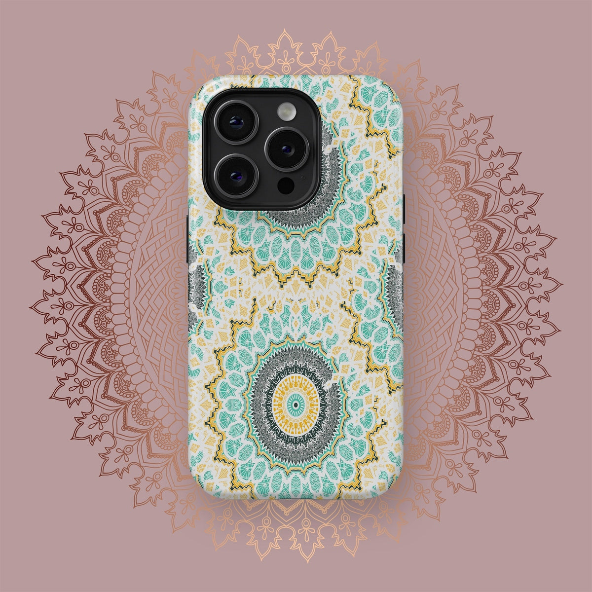 Tranquil Yantra Whirls - iPhone Case