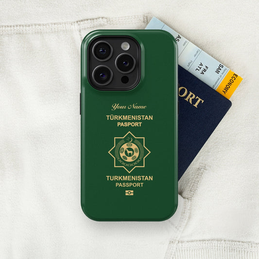 Turkmenistan Passport - iPhone Case Tough Case