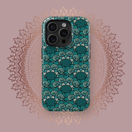 Vibrant Mandalic Circles - iPhone Case