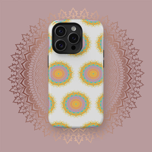 Vibrant Mandalic Harmony - iPhone Case