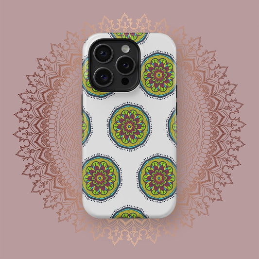 Vibrant Mandalic Melodies - iPhone Case