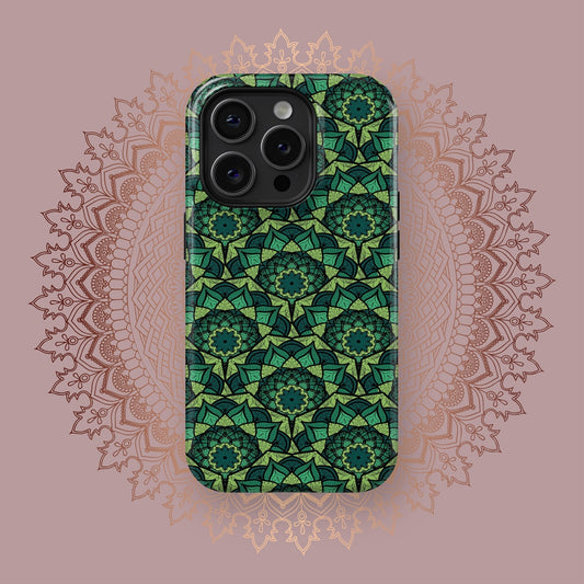 Vibrant Mandalic Symphony - iPhone Case