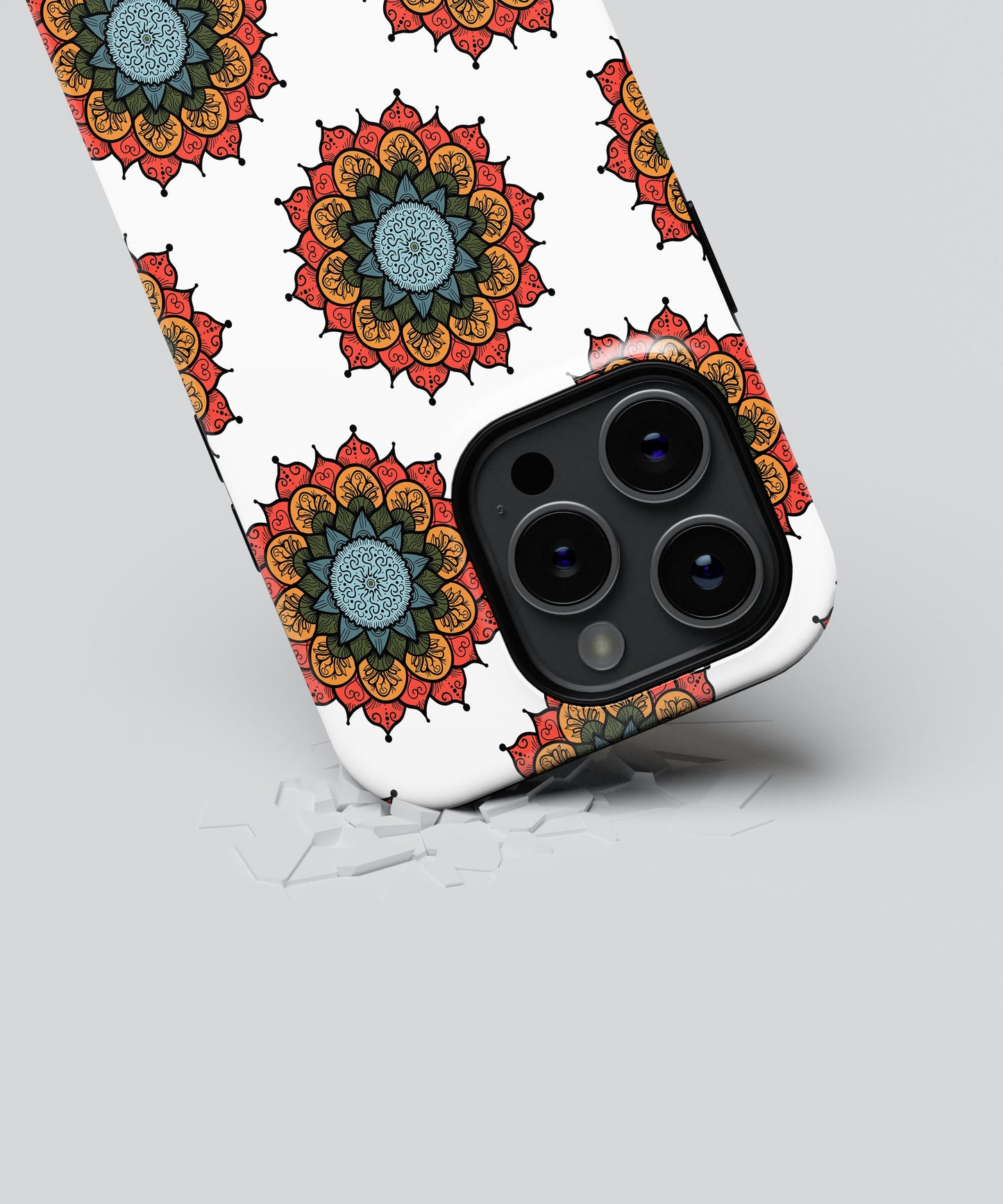 Vibrant Mandalic Whirls - iPhone Case