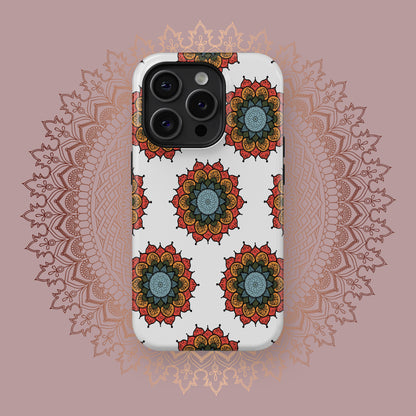 Vibrant Mandalic Whirls - iPhone Case