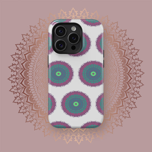 Vibrant Yantra Circlescape - iPhone Case