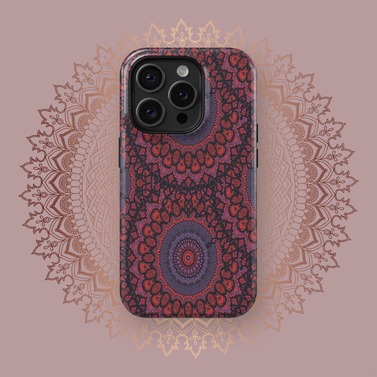 Vibrant Yantra Harmony - iPhone Case